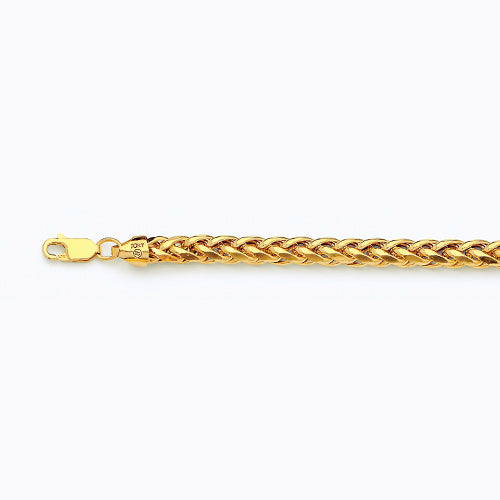 14K 5MM YELLOW GOLD PALM 16" CHAIN NECKLACE