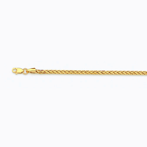 14K 2.5MM YELLOW GOLD PALM 22" CHAIN NECKLACE
