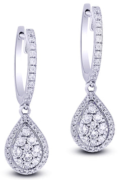 14k 0.97ct Diamond Earrings